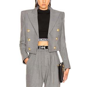 Tillverkare Custom Wholesale Fashion Design Double Breasted Ladies Casual Long Sleeve For Women Office Blazer