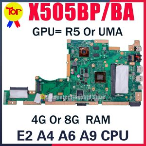 Motherboard X505BP Laptop Motherboard für ASUS X505BA X505B K505B V505B A505B A580B X505BAB E2 A4 A6 A9 CPU 4G oder 8Gram Mainboard