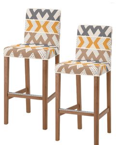Coperture per sedie moderne figure geometriche pois pois bar sgabelli elastici posti posteriori corti protettori per sala da pranzo domestica