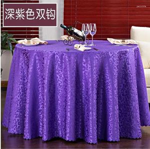 Masa bezi üst yuvarlak jakard polyester masa örtüsü işlemeli masa örtüsü ziyafet dekorasyonu için düğün kapağı