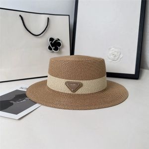 Hasır Şapka Geniş Brim Casquette Şapkaları Kadınlar İçin Yaz Plaj Tatil Şapkası Çift Hip Şapkası Moda Günlük Güneş Kapakları