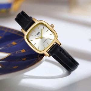 Gedi Minimalist Style Belt, Student Small Brown Waterproof, Nisze, High-end Sens Watch, Women's Quartz Watch