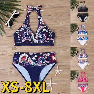 Mulheres Summer Swimsuitu Two peças Petwear roupas de banho feminino Sexy Vintage Bathing Bikini Design Imprimindo moda de banho 240322