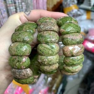 Strand Natural Unakite Stone Beads Bracelets For Women Men Simple Energy Academic Magnetic Field Jewelry Party Gift Wholesale