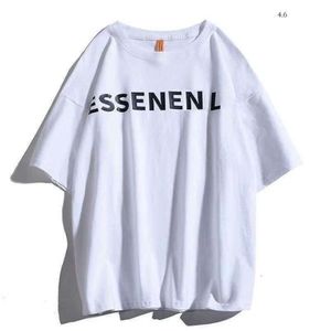 Tasarımcı Moda EssentialSweatshirts Street Street Casual EssentialShoodie Yaz Erkek Kadın Lüks Baskılı Mektup Tişört Gevşek Saf Pamuk Çiftleri Tshirt 911
