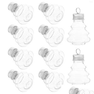 Vase 10 PCS Outdoor Juice Bottles Container Plastic Portable Milk Party Creative Candy Jar Small Capacity Packing Drop DeliveDHJPK