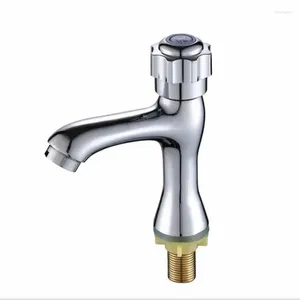 Bathroom Sink Faucets G1 / 2 Brass Basin Faucet Single Handle Cold Tap Deck Mount El Bar Home Wash Hole