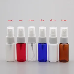 Speicherflaschen 50pcs 15 ml leer Mini Transparent Parfüm Sprühflasche klarer Kunststoff mit Nebelspritzpumpenbehälter