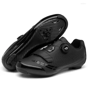 Велосипедные туфли 2024 MTB углеродное волокно мужчины Cleats Road Boots Boots Speed Sneakers Flat Women Racing Mountain Bicycle Spd