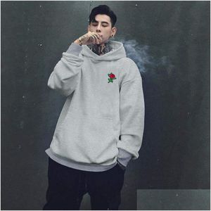 رجال الرجال للرجال Sweatshirts الخريف شتاء روز رجالي القطن القطن الرجال نساء كبير الحجم هودي الولايات المتحدة الأمريكية ملابس التوصيل ملابس الملابس dhasj