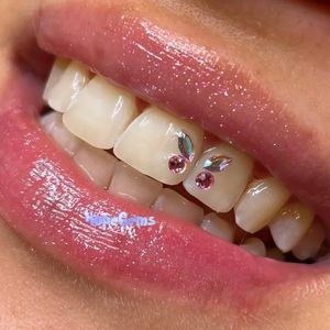 3pcs/box Dental Tooth Gem Crystal Jewelry Acrylic Tooth Beauty Diamond Ornaments Tooth Deco Material Various Shape For Choose