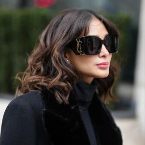 Fashion Large Frame Sun Glasses Trendy Oversize Women Cat Eye Sunglasses Wide Temples Wholesale Luxury Designer Glasses