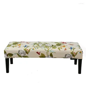 Chair Covers Stretch Printed Thickened Dining Cover Piano Stool Bench Suitable For Office Use
