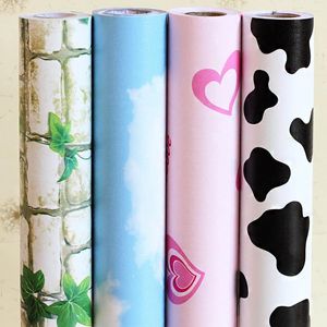 Wallpapers 10 Meters Waterproof Wallpaper Self-adhesive Background Wall Dormitory Bedroom Warm Living Room Paper Stickers