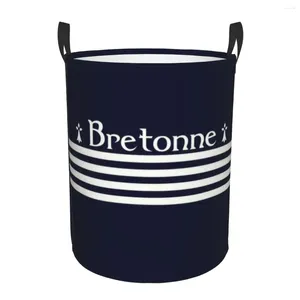 Bolsas de lavanderia Breton Basket Couca Breizh Brittany Roupeding Torthing Toys Organizer Storage Bins