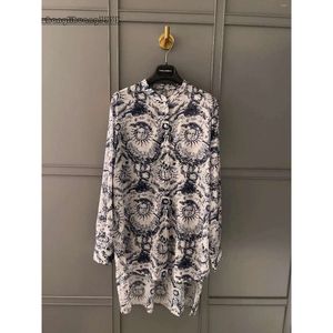 Kvinnors blusar toppänd kvinnor mode bomull tryckt oregelbundna lösa blusar elegant dam matchar alla långärmade pullover tops shirt s s s s