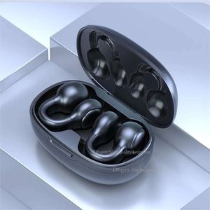 Ушные клип -костяные наушники Bluetooth 5.3, беспроводная открытая ушная зажима на наушниках, безболезненные водонепроницаемые мини -спортивные наушники, качество Hifi/Long
