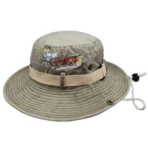 Western Washed Denim Female Mountaineering Fisherman Summer Protection Outdoor Camping Sun Hat, Men's Hat