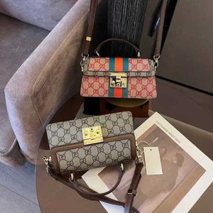 2024 NY DESIGNER WOMENS CROSSBODY AXPAILE GRAD PRINTED LOCK BUCKLE Handheld Square Womensf Nes Houlderc Rossbody Bag