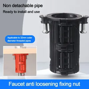 Bathroom Sink Faucets Fastening Circlip Fixed Base Nut Quick Install Faucet Anti-loosing Tap Holder Fixing Fitting Kit