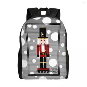 Backpack the Schiaccianoci On Wheels Laptop Women Men Casual Book Bag per le borse per gli studenti della scuola universitaria