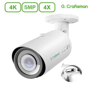 Kameralar 4K Zoom IP Kamera Poe 2.812mm 4x 20fps Sony Sensör Güvenlik CCTV TF Yuvası H.265 Açık Audio Video Gözetim B4M8STF