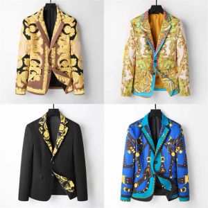 2024 High quality Designer Fashion Man Suit Blazer Jackets Coats Flower Pattern For Men Stylist Letter Embroidery Long Sleeve Casual Party Wedding