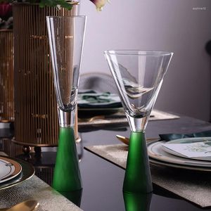 Vingglasögon US Artland Light Luxures Crystal Wedding Champagne Coupes Flutes Red Glass Bar Cocktail Cup Diamond Creative Goblet