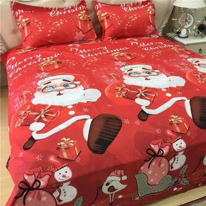 Bedding Sets Cotton 4 Pcs .100 Cotton.Christmas Set And Pillowcase. Very Comfortable Cute.nice Christmas Gift.