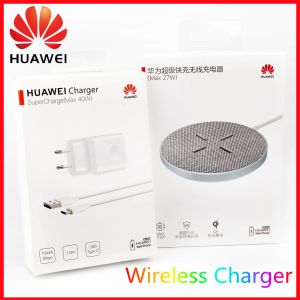 Chargers Original 27W Huawei Caricatore wireless Qi Stand di ricarica rapida PADGE INFORMAGGIO per Mate 40 Pro P50 P40 Quick per iPhone 13