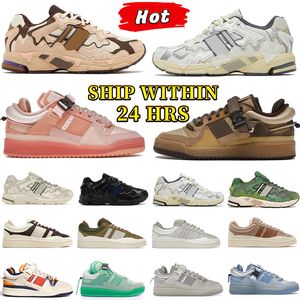 Designer skor män kvinnor forum låg dålig kanin sneakers svar klassisk plattform sko kvinnor tränare rosa påskägg paso fino vilda moss utomhus sport sneakers