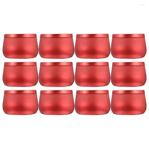 Storage Bottles 12 Pcs Belly Jar Tinplate Tins Metal Tea Crafts Container Travel Bulk Jars