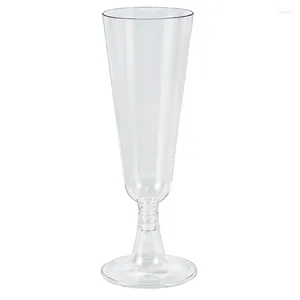Engångskoppar Straws 240 st 150 ml Hard Plastic Champagne Glass Red Wine Goblet Party Festival Event Supplies