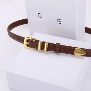 Designer feminino Taurillon Belts agulha fivela de 18 mm de couro genuíno cinto mulher cinto de moda slim womans com as caixas s s