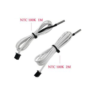 Mice 3d Printer Parts 1m/1.2m/1.9m/2m Htntc100k Thermistor Temperature Sensor for High Temperature Filament 350 Degrees Ntc100k