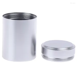 Butelki do przechowywania 1 -częściowy srebrny metalowy puszka puszka pojemnika na puszki aluminiowe skrytki z herbatą pudełka pudełka