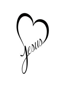 İsa Kalp Vinil Çıkartma Sticker Araba Pencere Duvar Tampon Tanrı Mesih İncil'i Seviyor JDM6768537