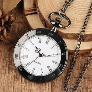 Карманные часы 1 шт. Мужчина женский модный сплав ретро кварцевый Quartz Watch Roman numerals Dial Core Case с цепными подарками на день рождения