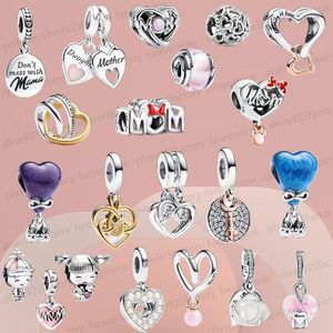 Novo 2024 Top Mother Day Gifts com pulseiras originais de designer de caixas para mulheres Fit Pandoras Materly Joy Charm Set Bracelet colar