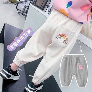 Trousers Girls Pants Long Trousers Cotton 2024 Luxury Spring Autumn Teenagers Babys Kids Pants OutdoorTeenagers Childrens Clothing L46