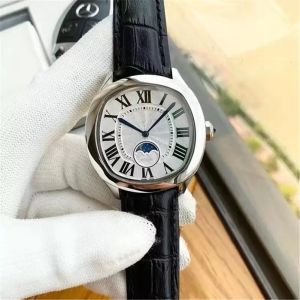 Watcher Watch Mens Automatic Mechanical Watch Classic Style 41 MM جلدي حزام أعلى الساعات الياقوت