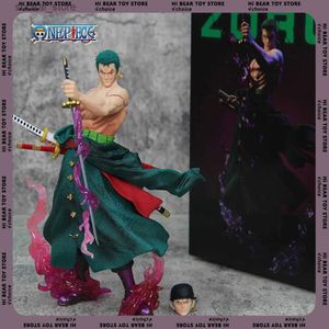 Figury zabawek akcji jednoczęściowe anime figura Zoro figurki Roronoa Zoro Action Figurine 24cm PVC Statua Kolekcja Dekoracja Dekoracja