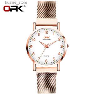 Women's Watches OPK 8115 Elegant Women Original Quartz ment Hand Clock For Girls Waterproof Luminous Magnetic Clasp es For Women L240402