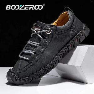 Sapatos casuais de couro de moda masculina Botas quentes de inverno para caminhadas esportes ao ar livre respirável