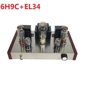 Amplifier 2020 Nobsound Home Audio Single End 5U4G+EL34B+6H9C Tube Amplifier DIY Kits Stainless Steel Case Power Ouput 13W*2 AC110V/220V