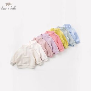 Aksesuarlar DB5974 Dave Bella Sonbahar UNISEX Bebek Moda T Shirt Kızlar Erkek Tshirt Bebek Toddler Çok Molor Tees Çocuk Butik Üstler