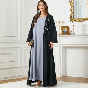 Naher Osten Arabien Spot Aufkleber -Strickjacke Rock Dubai Außenhandel Frauen Lose langes Rockkleid