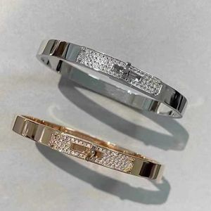 H سوار Seiko High Edition الأصلي التكاثر 925 Pure Silver Luxury Fashion 18K Rose Gold Platinum Half Diamond Sky Star Bracelet