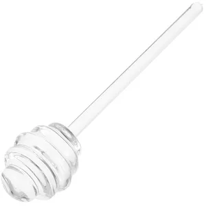 Spoons Silicone Whisk Honey Stirrer Long Handle Rod Bucket Practical Portable Cocktail Household Stick