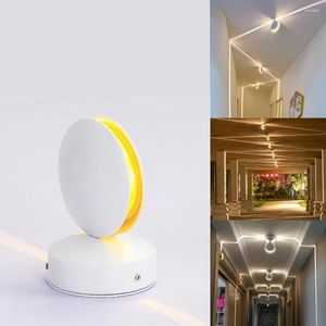 ウォールランプLED LED WINDOW SILL LIGHT 360度モダンレイドアフレームラインホームベッドルームの階段照明装飾用の回廊ランプ